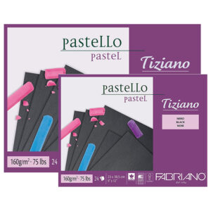 Blocco “Tiziano Nero” – 160 g/m² per pastello – FABRIANO