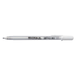 Sakura penna a gel bianca – Gelly Roll per calligrafia e illustrazione – Media 08 tratto da 0,4 mm