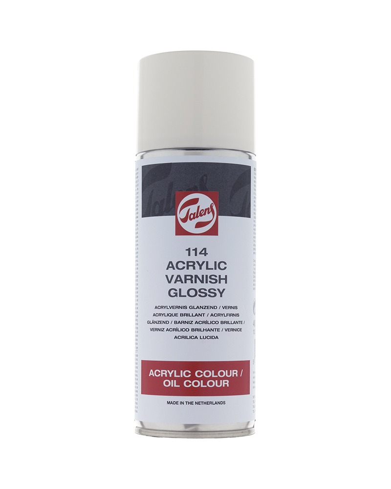 foto di Vernice Finale Lucida Spray 114 - per colori acrilici - TALENS