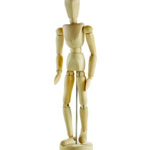 Manichino Maschio in legno arti snodabili – Altezza 51 cm