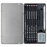 Set disegno e schizzi "Deep Black" 10 pezzi - CRETACOLOR