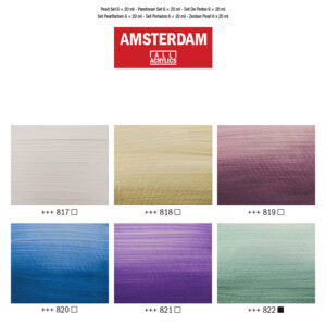 Acrilico Amsterdam Set Perlati – 6 x 20 ml – AMSTERDAM - 1