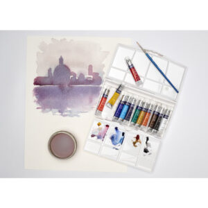 Travel Set Acquerelli Winsor e Newton – Cotman 12 tubetti da 8ml + Pennello - 3