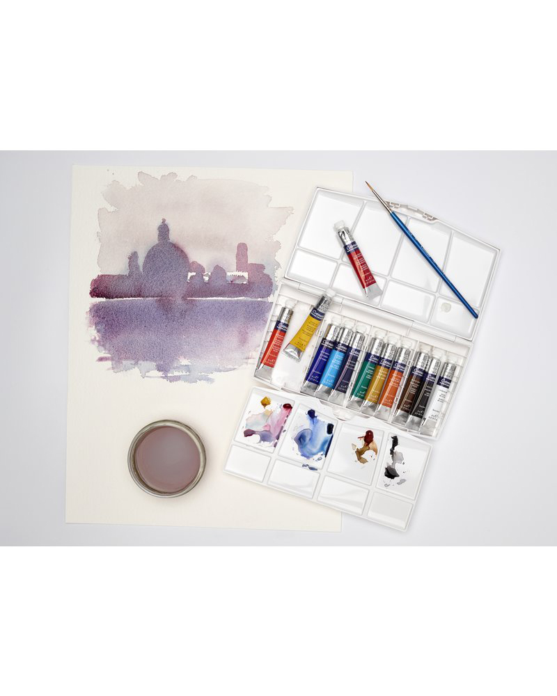 Travel Set Acquerelli Winsor e Newton – Cotman 12 tubetti da 8ml + Pennello - 3