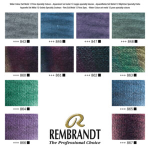Set di Acquerelli Rembrandt – Confezione Special Effects con 12 Mezzi Godet - 1