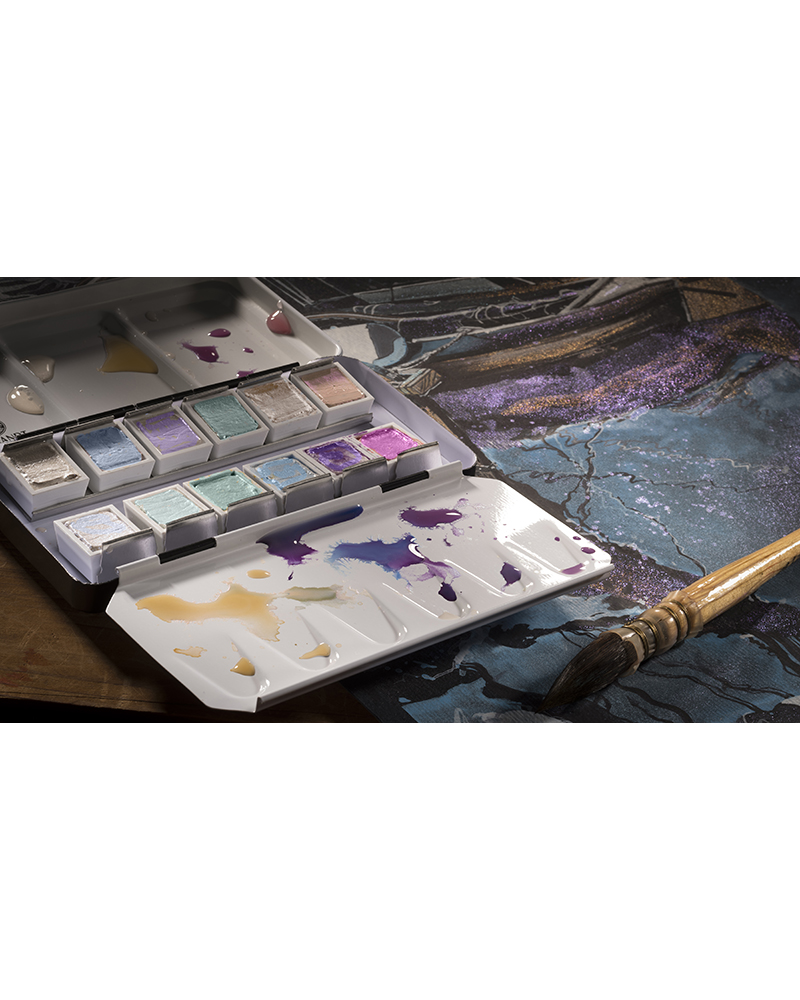 Set di Acquerelli Rembrandt – Confezione Special Effects con 12 Mezzi Godet - 3