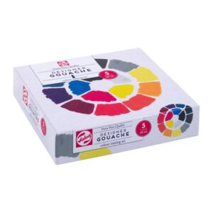 Set Colori Primari Tempera Talens Gouache Extra Fine, 5 tubetti da 20ml - 2