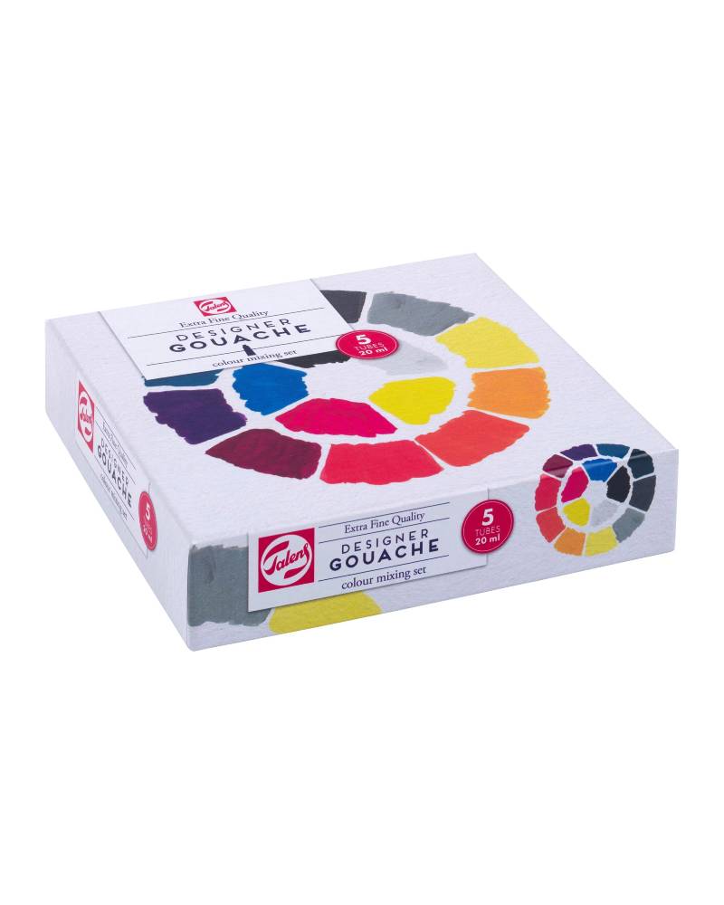 Set Colori Primari Tempera Talens Gouache Extra Fine, 5 tubetti da 20ml - 2