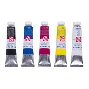 Set Colori Primari Tempera Talens Gouache Extra Fine, 5 tubetti da 20ml - 3