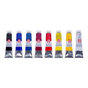 foto di Set Colori Tempera Talens Gouache Extra Fine, 8 tubetti da 20ml