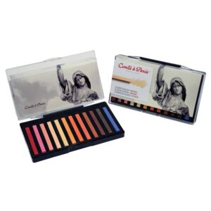 foto di Pastelli Professionali Contè – Carrè 12 Colori per Ritratto