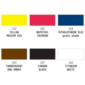 Inchiostro Acrilico Liquitex – Set da Sei Acrilici Liquidi Ink Colori Essenziali - 1