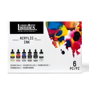 Inchiostro Acrilico Liquitex – Set da Sei Acrilici Liquidi Ink Colori Essenziali - 2