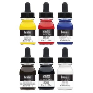 Inchiostro Acrilico Liquitex – Set da Sei Acrilici Liquidi Ink Colori Essenziali - 3