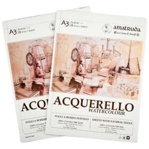 Amatruda Carta per Acquerello – Album con Fogli Bordo Intonso 340gr - 6