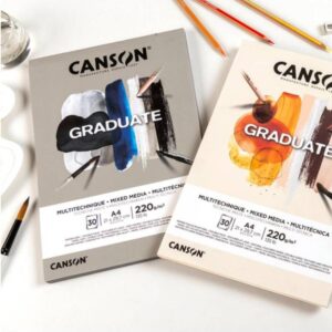 Blocco Carta Canson Graduate – Tecniche Miste – Colore Naturale e Grigio - 2