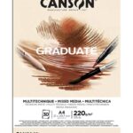 Blocco Carta Canson Graduate - Tecniche Miste – Colore Naturale e Grigio