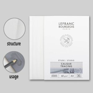 Blocco Carta Lefranc Studio Lucido – Ideale per Ricalco e Disegno Tecnico - 3