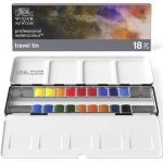 Confezione Acquerelli Winsor & Newton – Set da Viaggio con 18 Mezzi Godet