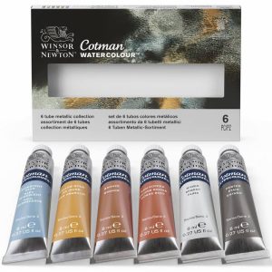 Cotman Acquerelli in Tubetto – Set Metallici da 6 Pezzi - 6