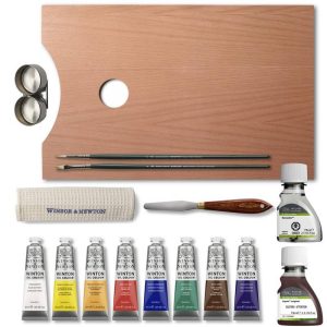 Cassetta in Legno Colori a Olio Winton Winsor & Newton, 8 Tubetti da 37 ml - 1