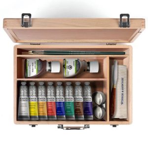 Cassetta in Legno Colori a Olio Winton Winsor & Newton, 8 Tubetti da 37 ml - 3