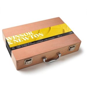 foto di Set Colori Acrilici Winsor & Newton – Cassetta in Legno Galeria - 8 tubetti da 60ml