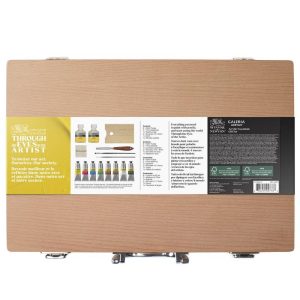 Set Colori Acrilici Winsor & Newton – Cassetta in Legno Galeria – 8 tubetti da 60ml - 2
