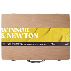 Set Colori Acrilici Winsor & Newton – Cassetta in Legno Galeria – 8 tubetti da 60ml - 4
