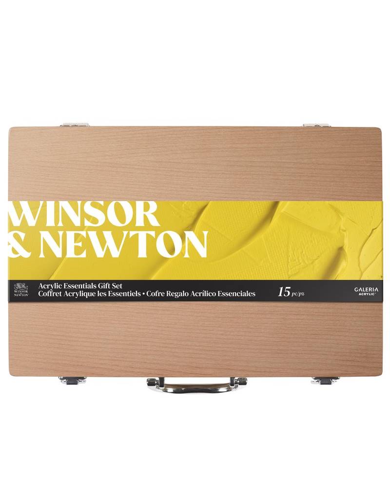 Set Colori Acrilici Winsor & Newton – Cassetta in Legno Galeria – 8 tubetti da 60ml - 4