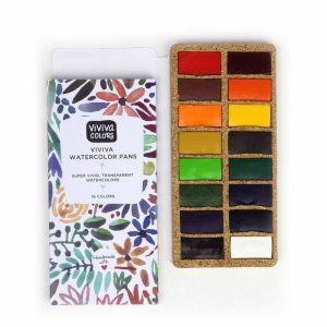 foto di Viviva Watercolors – Set di Acquerelli 16 Colori