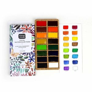 Viviva Watercolors – Set di Acquerelli 16 Colori - 2