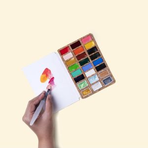 Viviva Watercolors – Confezione in Sughero set di Acquerelli 24 colori - 2