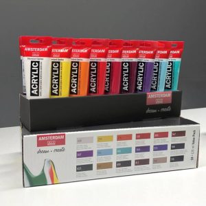 Amsterdam Colori Acrilici – Set da 18 Tubetti da 120 ml - 1