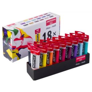 foto di Amsterdam Colori Acrilici - Set da 18 Tubetti da 120 ml