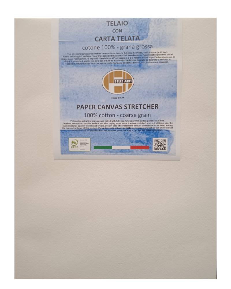 foto di Pieraccini Paper Canvas Stretcher - Carta Fabriano Artistico su Tela