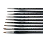 Winsor & Newton Pennelli a Punta Tonda Serie 7 per Miniature - Martora Rossa Kolinsky