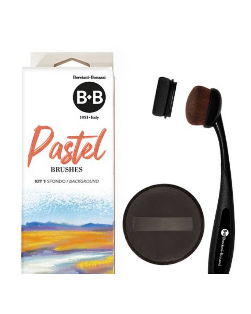 foto di Borciani e Bonazzi Pennelli a Spazzola – Pastel Brushes Kit 1 Sfondo