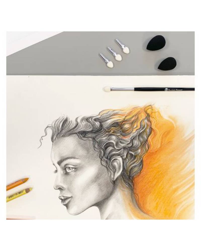 Borciani e Bonazzi Pennelli a Spugna – Pastel Brushes Kit 2 per Sfumature - 1