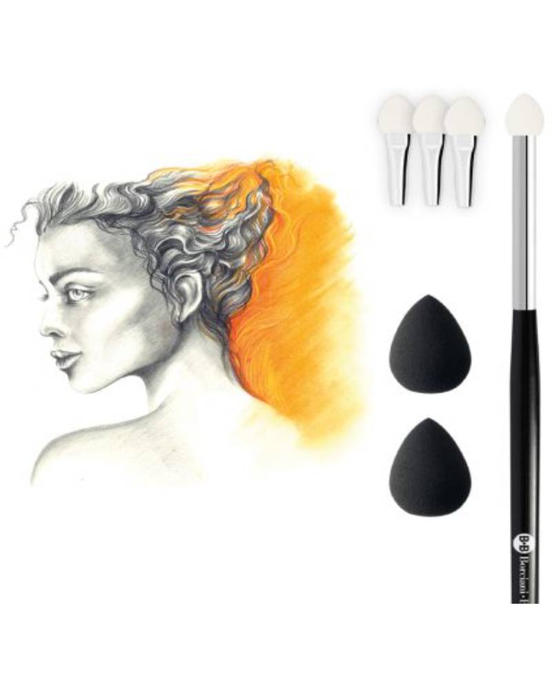 Borciani e Bonazzi Pennelli a Spugna – Pastel Brushes Kit 2 per Sfumature - 3
