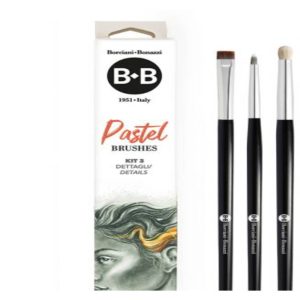 foto di Borciani e Bonazzi Pennelli Professionali - Pastel Brushes Kit 3 per Dettagli