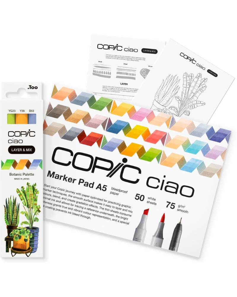 FOTO DI Pennarelli COPIC CIAO Starter Set Layer & Mix - Botanic
