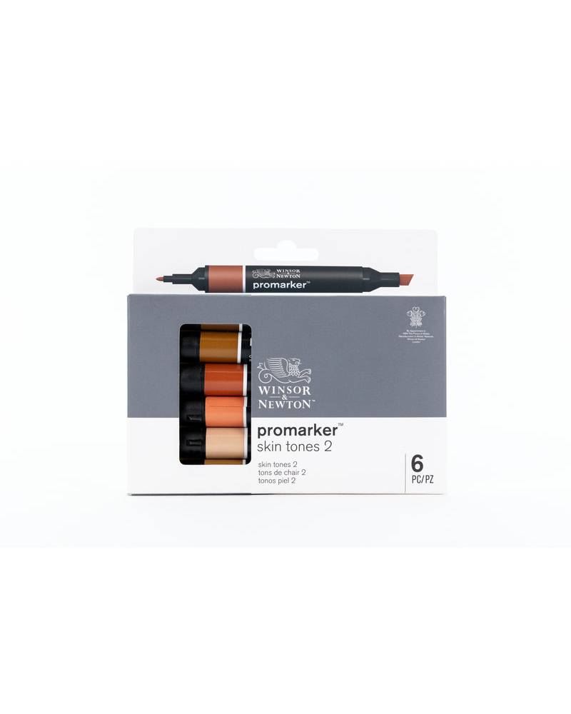 Set 6 Pennarelli Promarker Winsor & Newton Colori, Toni Carne 2 - 4