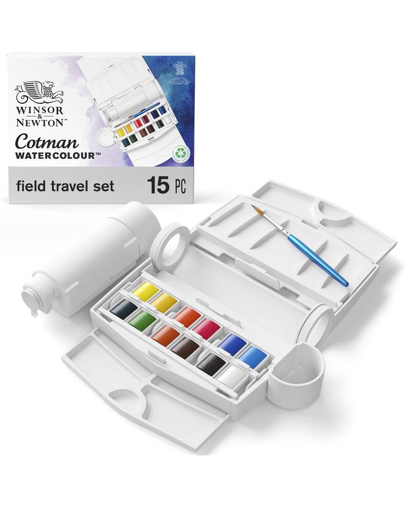 Acquerelli Cotman Winsor & Newton Field Plus Set da Viaggio - 1