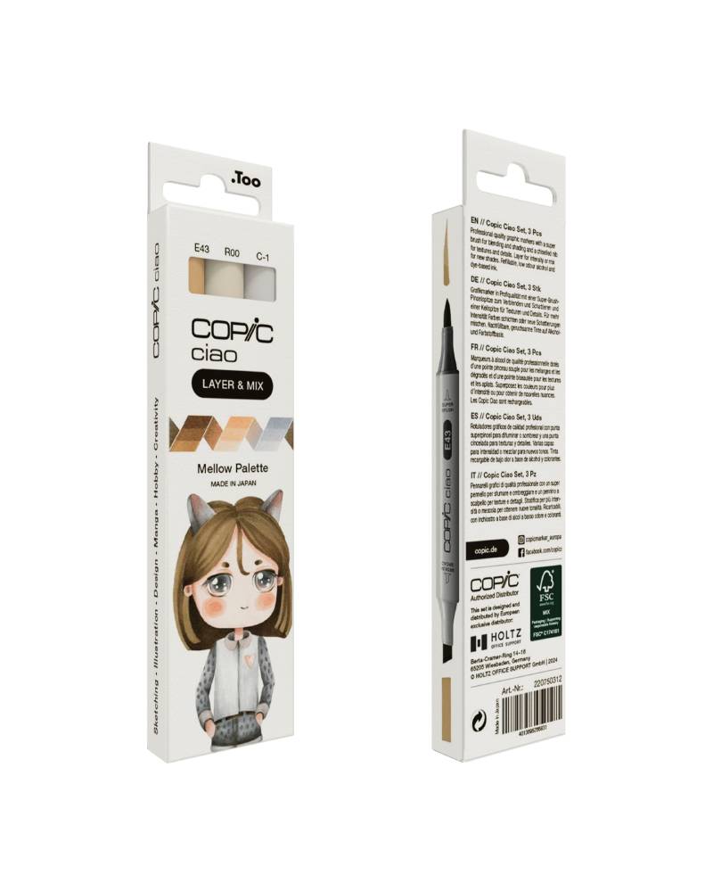 Set Copic Ciao Mellow Palette – 3 Colori - 3