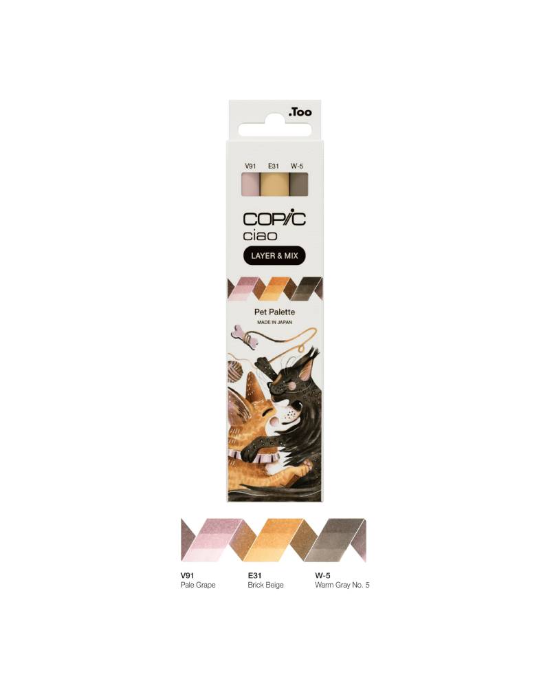Set Marker Copic Ciao Pet Palette – per illustrazioni di animali - 4