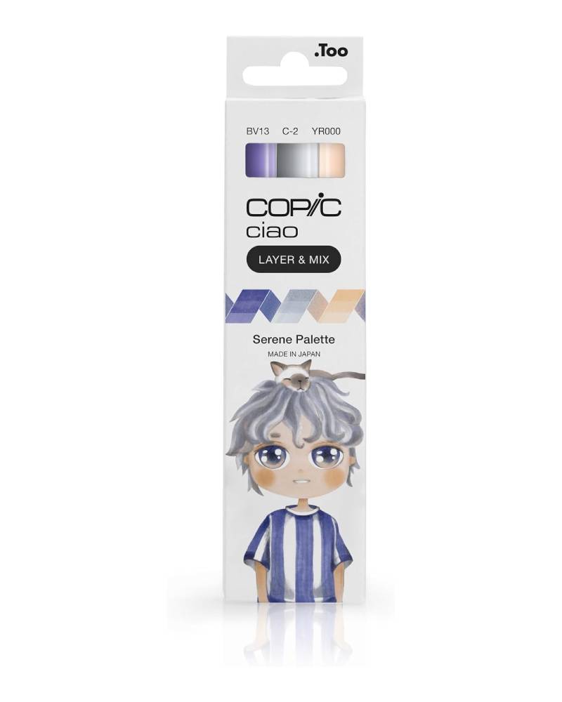 foto di Copic Ciao Set 3 Marker Serene Palette, colori armoniosi