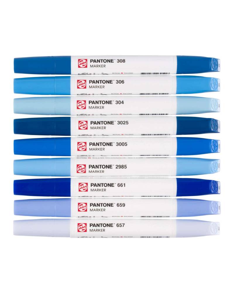 foto di Set Royal Talens Pantone Marker – 9 tonalità blu