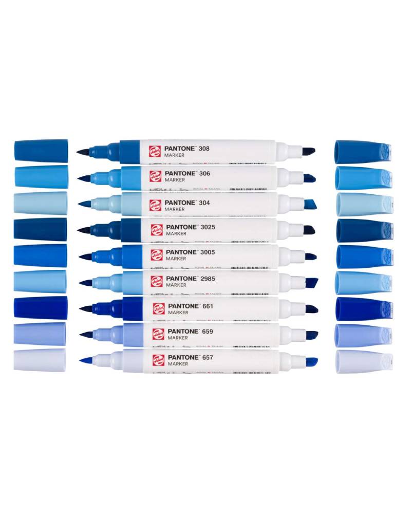 Set Royal Talens Pantone Marker – 9 tonalità blu - 2