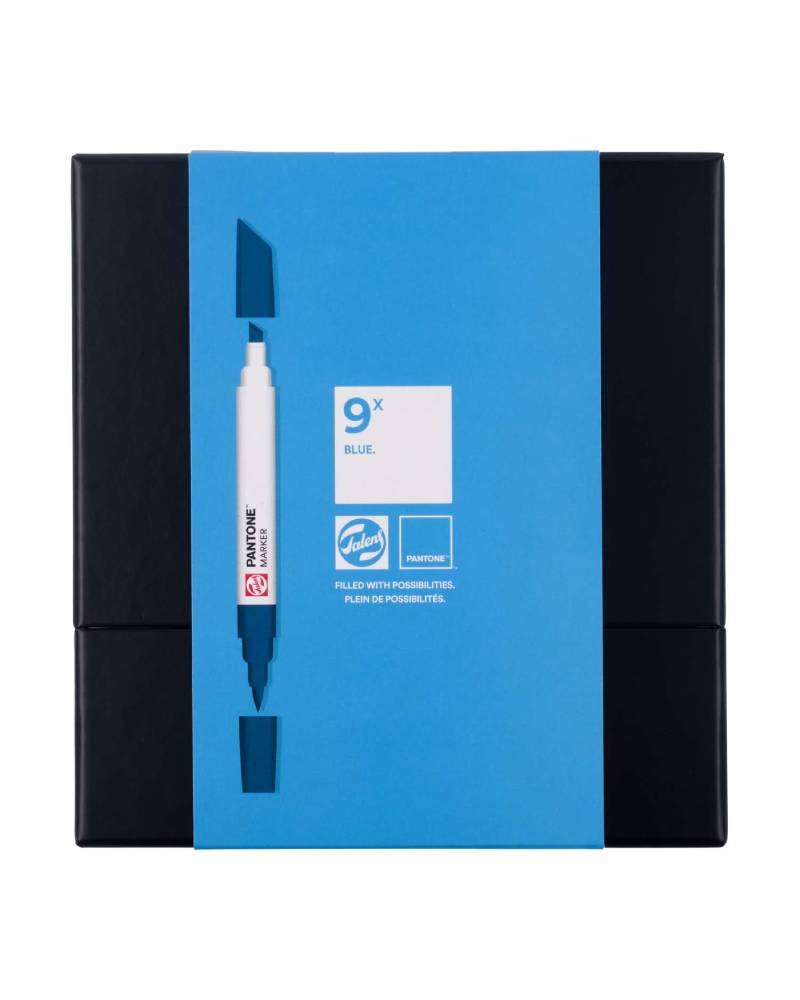 Set Royal Talens Pantone Marker – 9 tonalità blu - 3